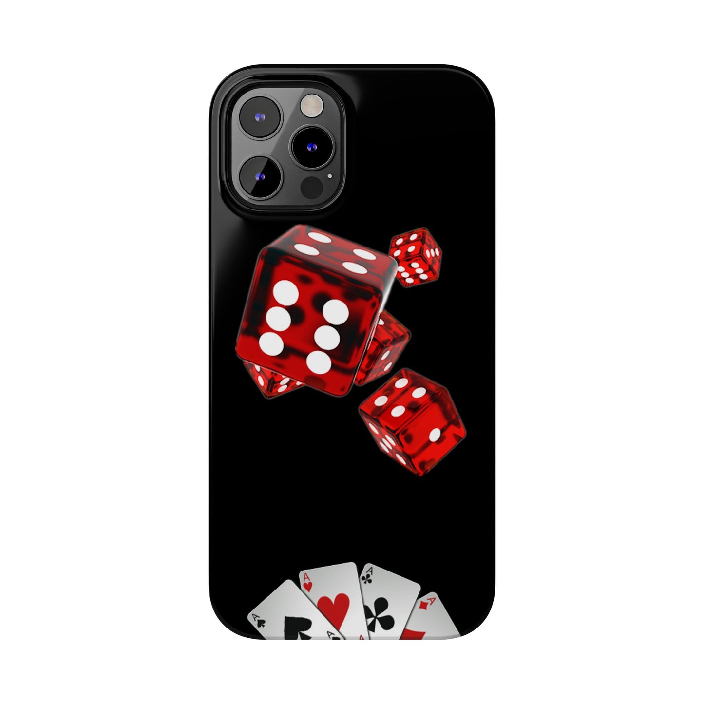 Sleek Casino Dice Slim Phone Case – Perfect for Gamblers and Poker Enthusiasts