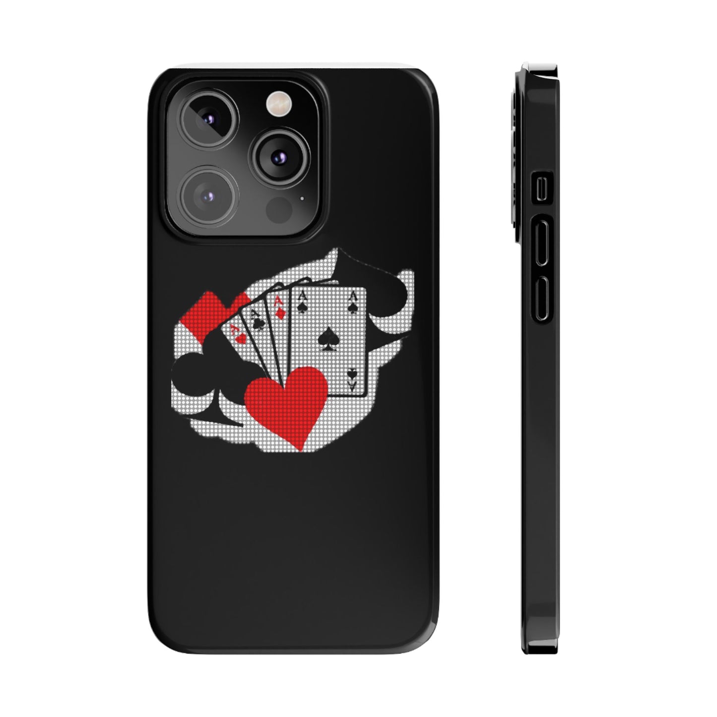 Stylish Slim Phone Case with Poker Design - Perfect for Gamers and Card Enthusiasts