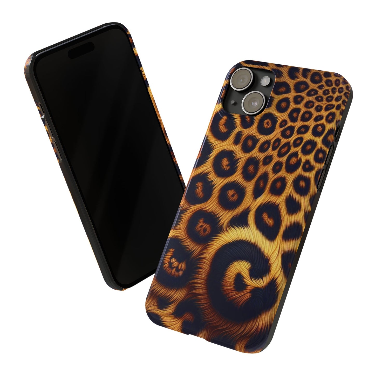 "New" Leopard Print Slim Phone Case - Trendy Animal Design