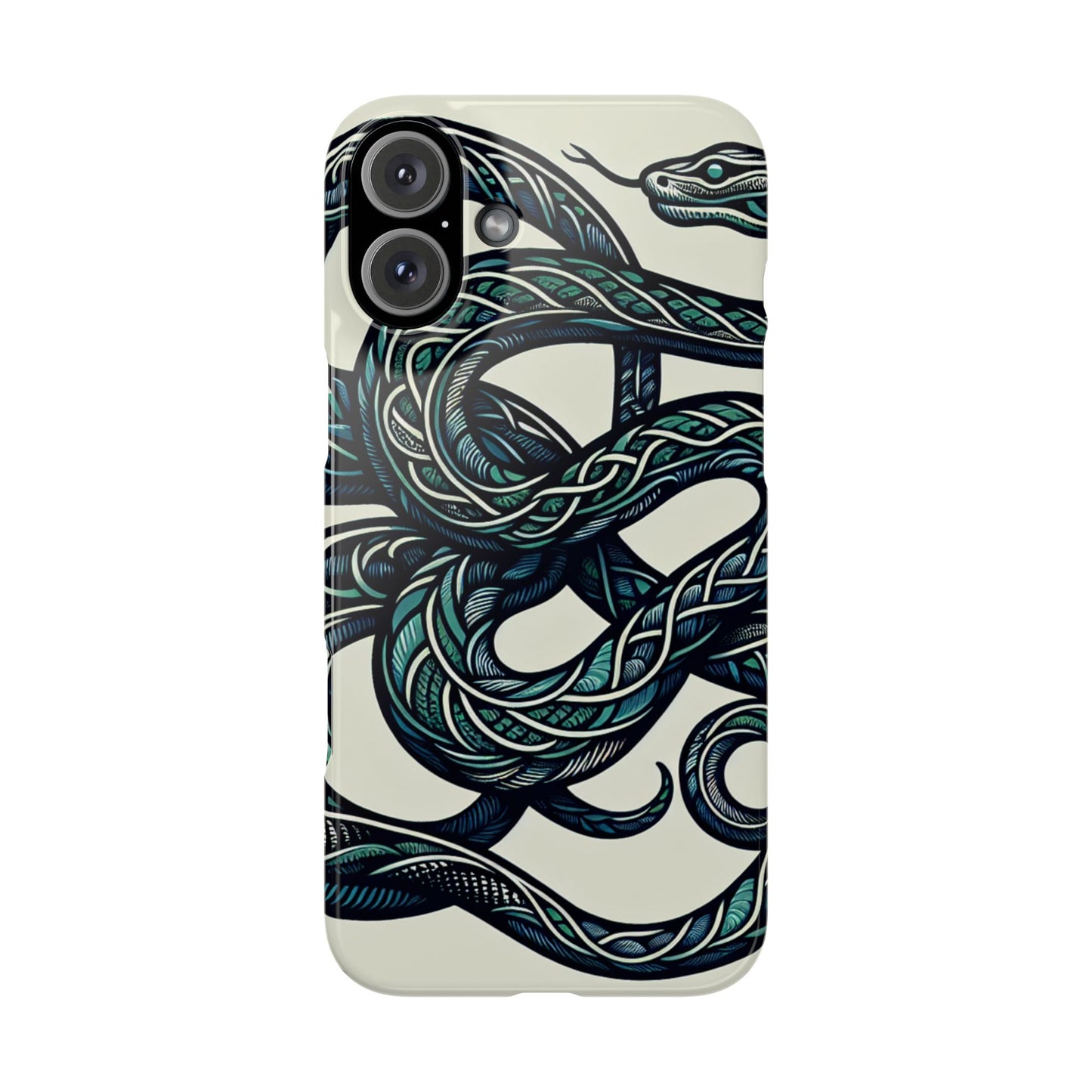 Artistic Snake Slim Phone Case - Unique Design for Nature Lovers