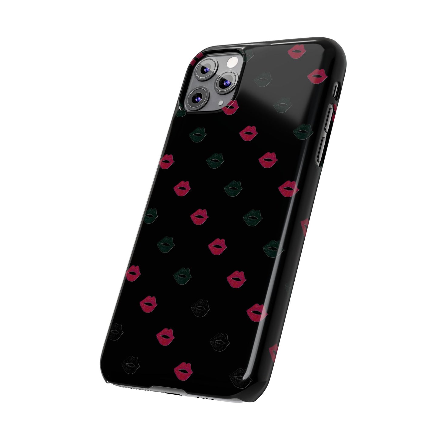 Chic Lip Pattern Slim Phone Case - Stylish Protection for Trendsetters