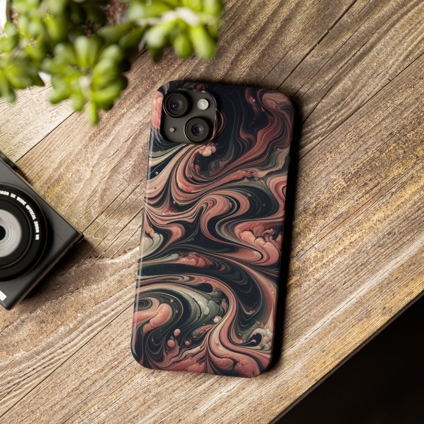 "Trending" Pink Marble design - iPhone case