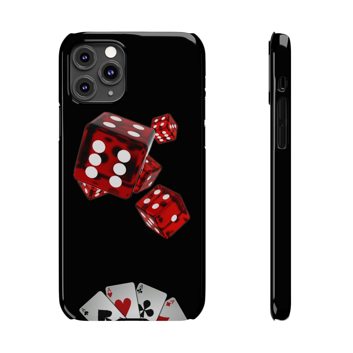 Sleek Casino Dice Slim Phone Case – Perfect for Gamblers and Poker Enthusiasts