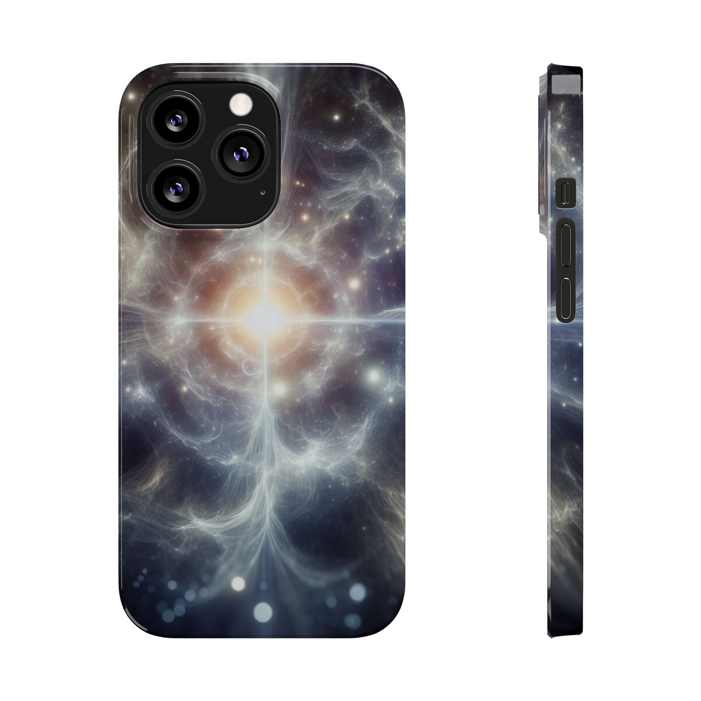 Cosmic Energy Slim Phone Case – Galaxy Design for Astronomy Lovers