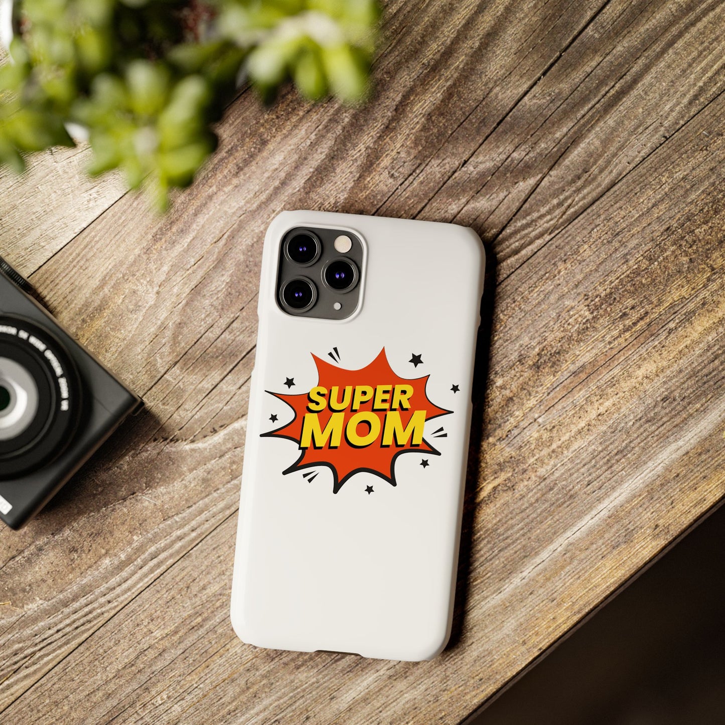 Super Mom Slim Phone Case - Perfect Gift for Mother's Day and Everyday Use