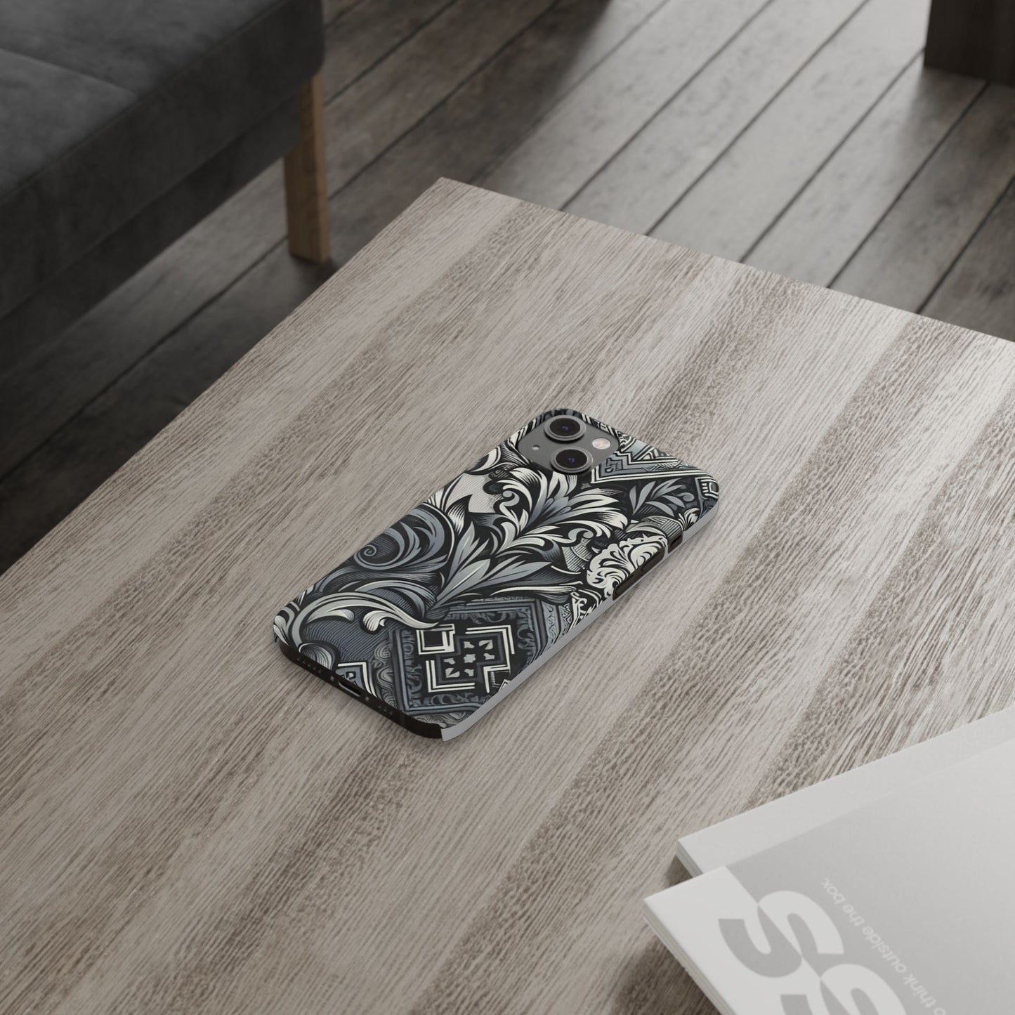 Elegant Floral Slim Phone Case - Stylish Protection for Modern Aesthetics