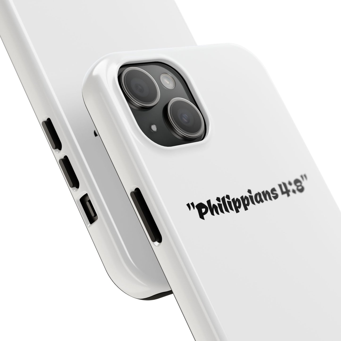 Bible verse "Philippians 4:8" (V2) - Tough iPhone Case