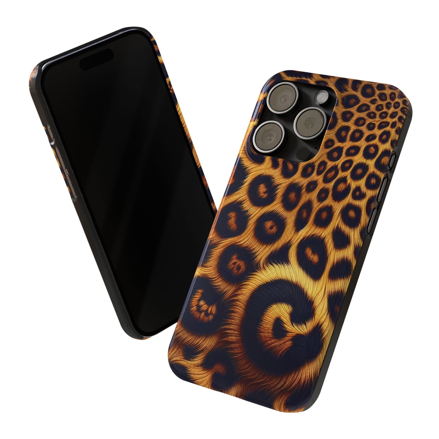 "New" Leopard Print Slim Phone Case - Trendy Animal Design