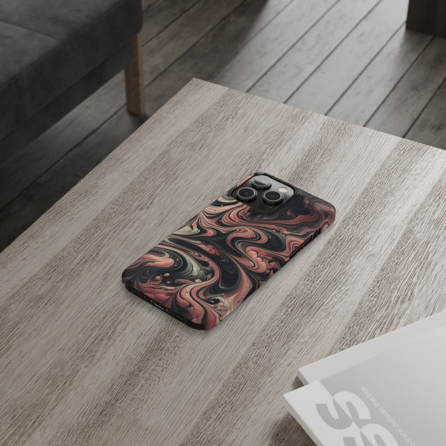 "Trending" Pink Marble design - iPhone case