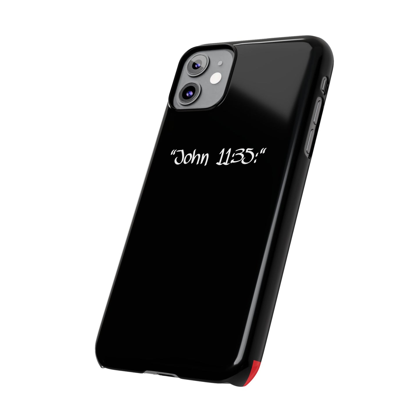 Bible verse "John 11:35" -  iPhone Case