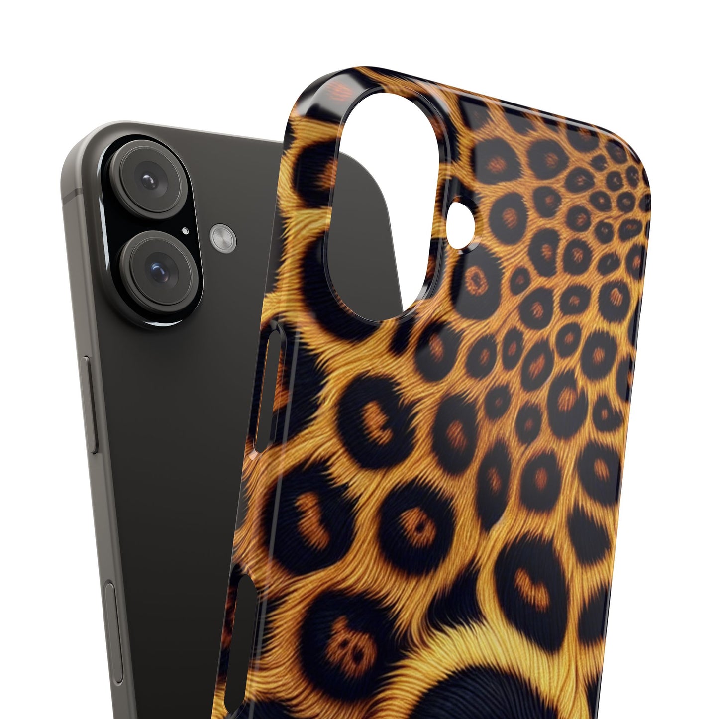 "New" Leopard Print Slim Phone Case - Trendy Animal Design