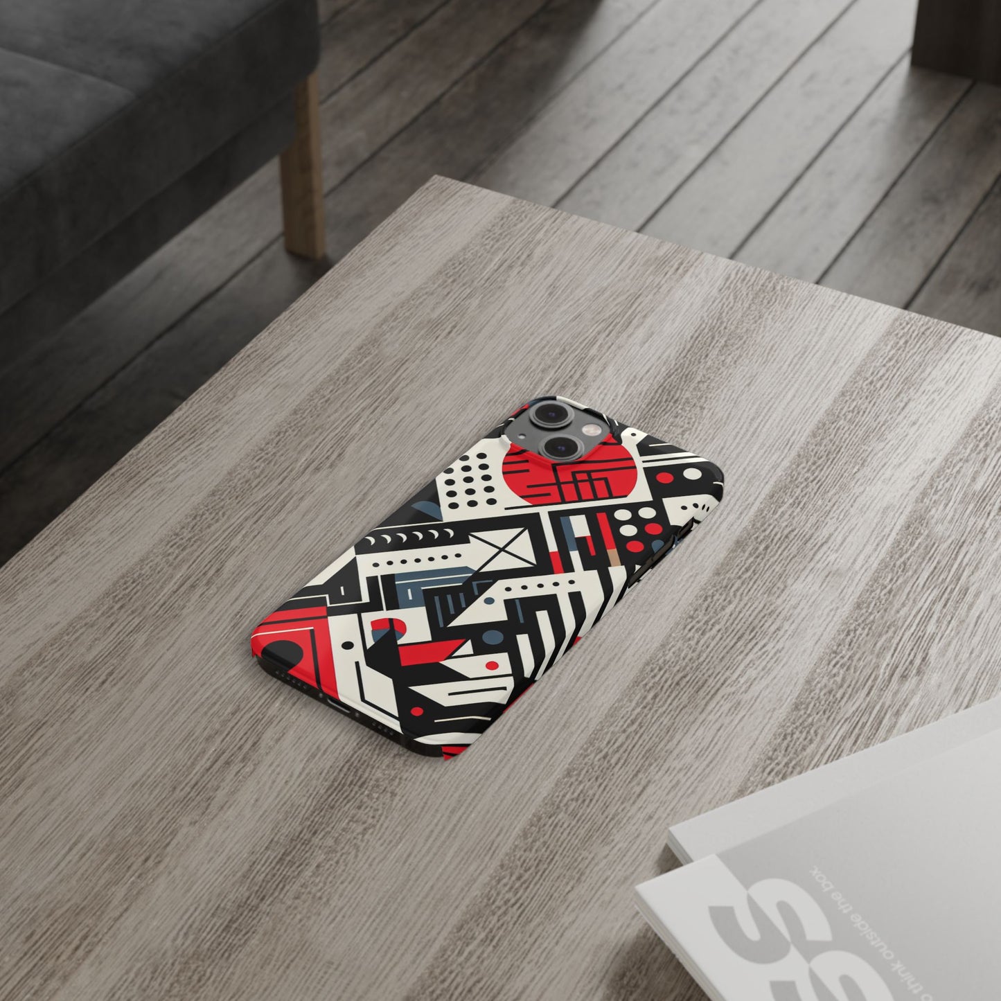 Geometric Abstract Slim Phone Case - Modern Design for Trendsetters