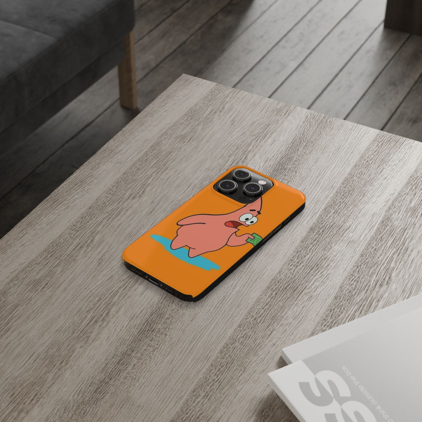 Funny Slim Phone Case with Patrick Star Design - Cute Cartoon Accessory for Phone Lovers