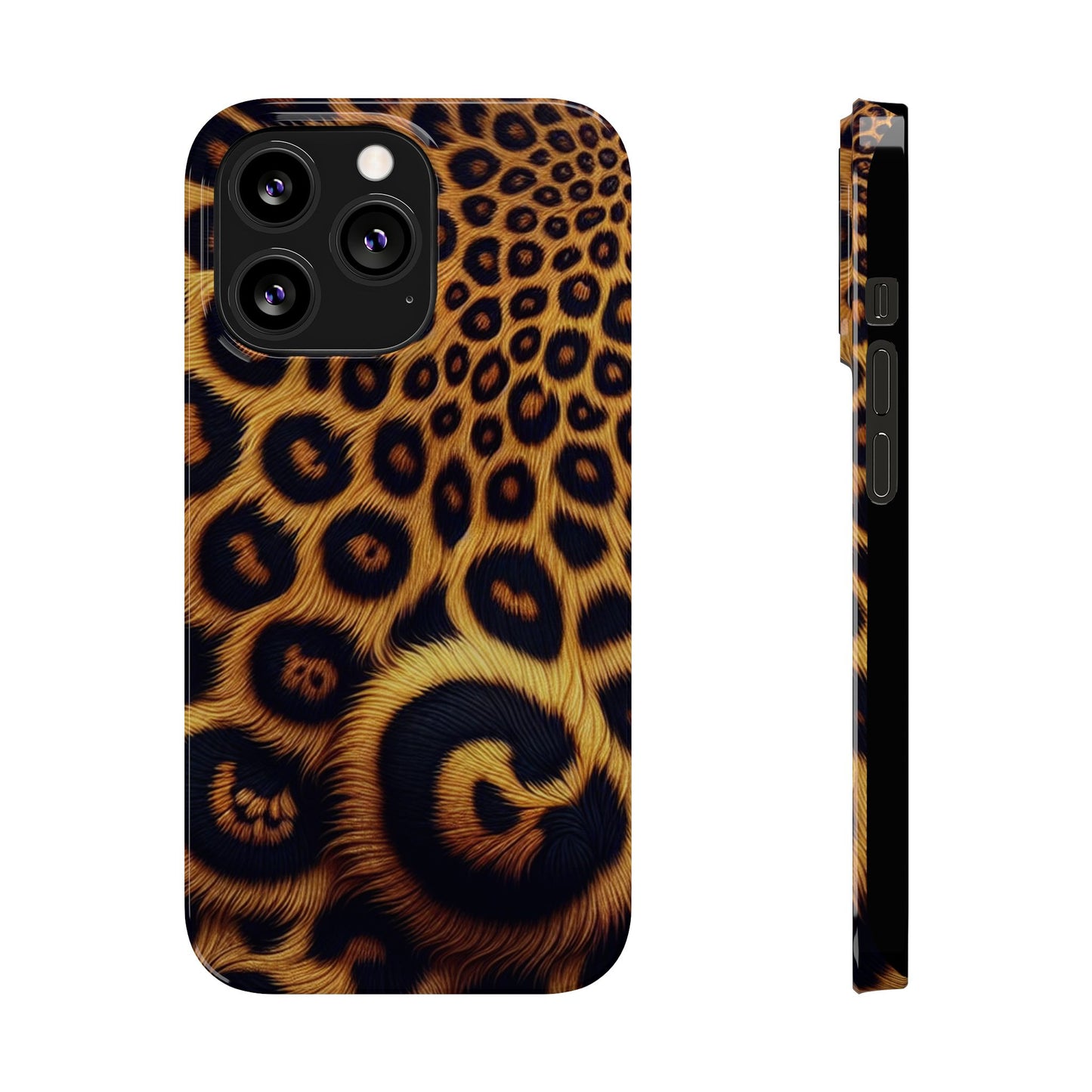 "New" Leopard Print Slim Phone Case - Trendy Animal Design