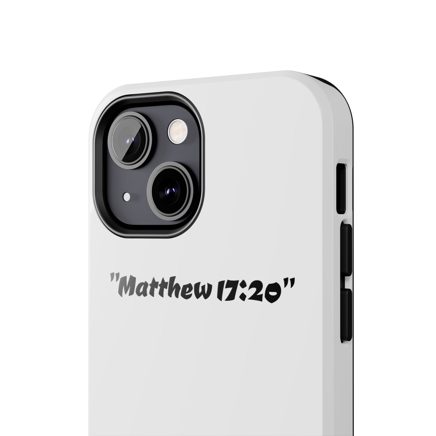 Bible verse "Matthew 17:20" (V2) - Tough iPhone Case