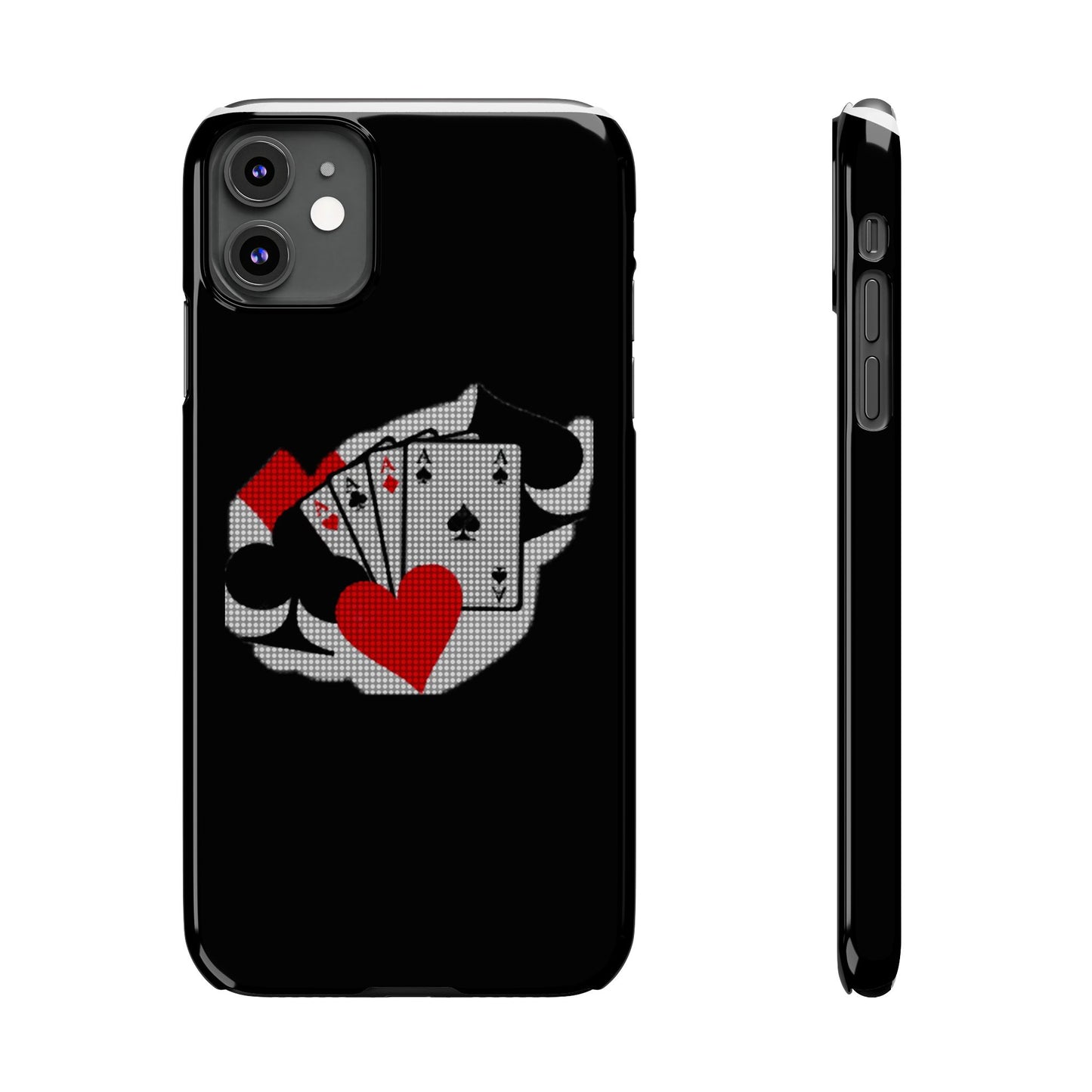 Stylish Slim Phone Case with Poker Design - Perfect for Gamers and Card Enthusiasts