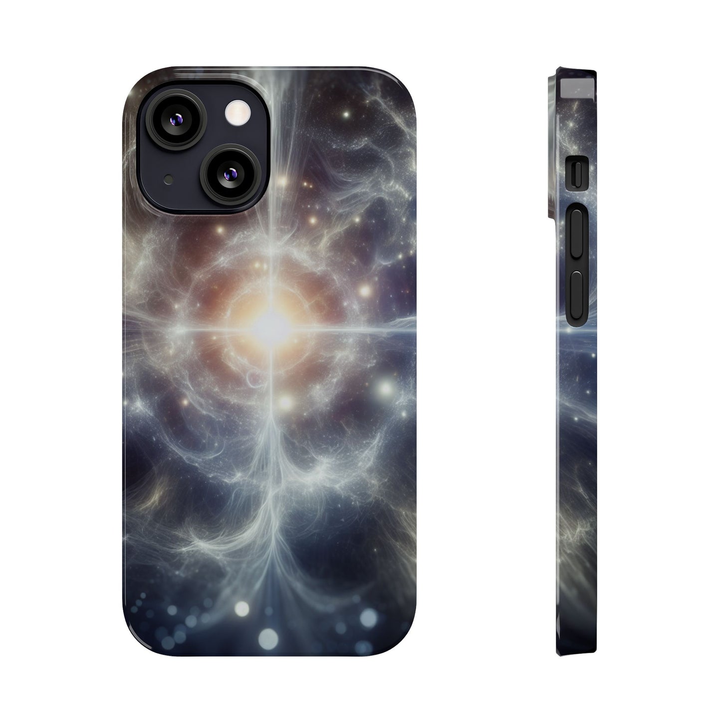 Cosmic Energy Slim Phone Case – Galaxy Design for Astronomy Lovers