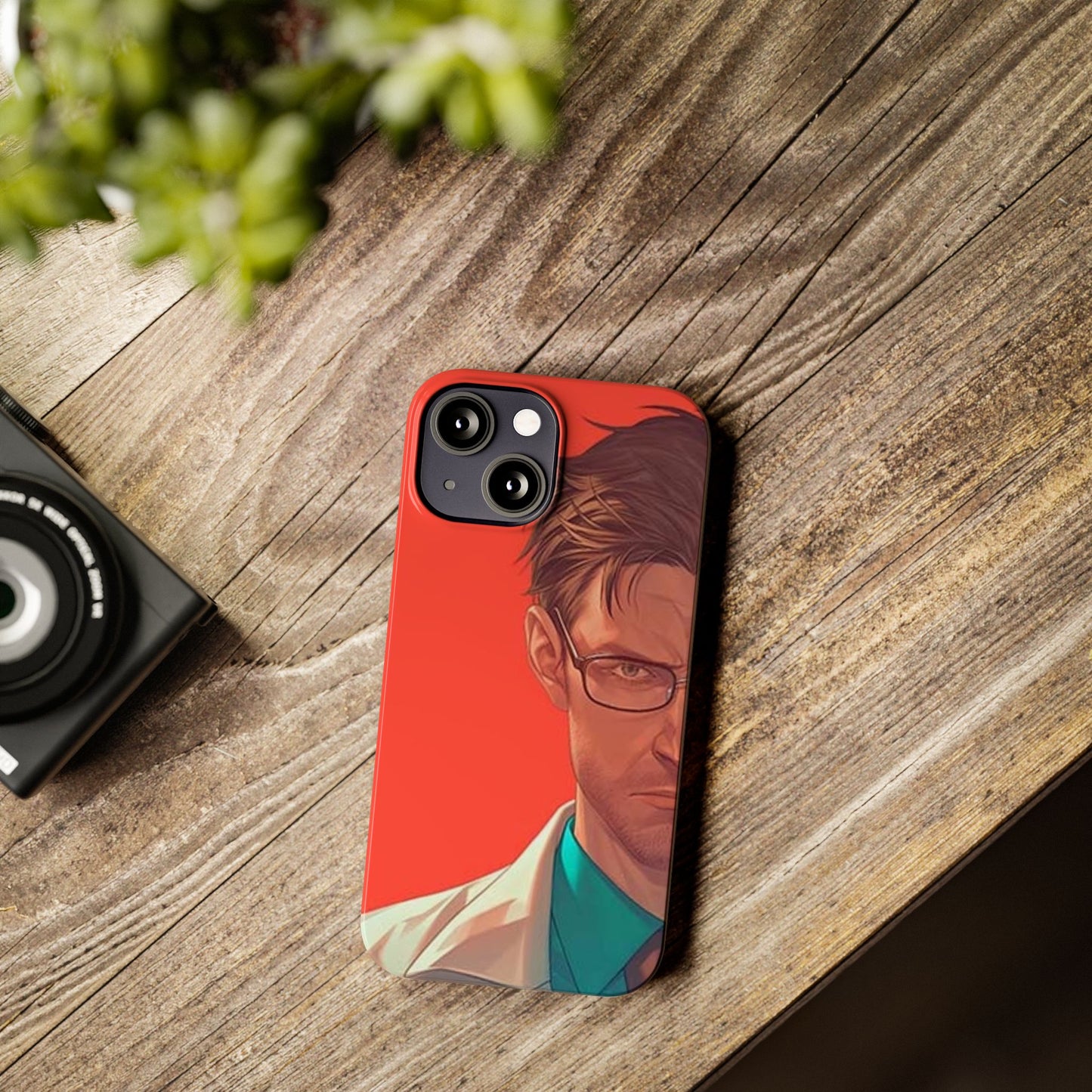 Stylish Slim Phone Case featuring Bold Artistic Design