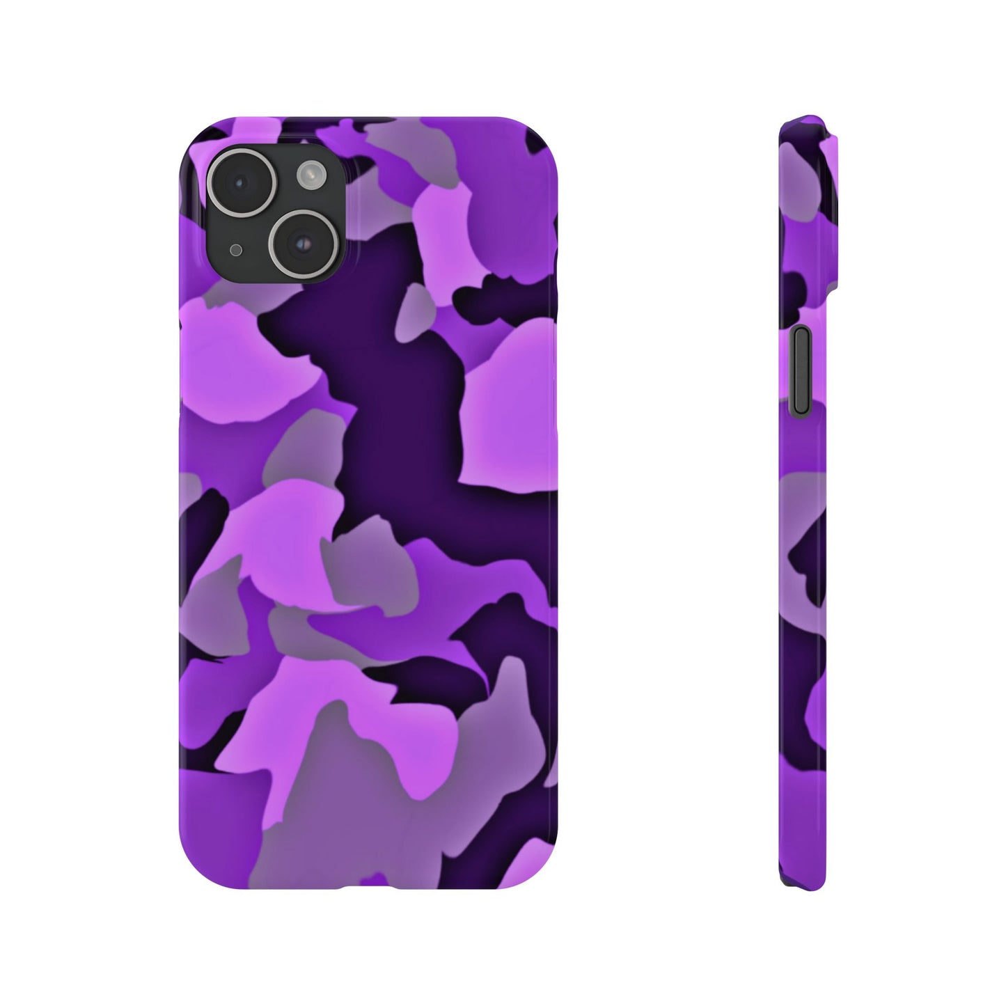 Colorful Purple Abstract Slim Phone Case - Stylish Mobile Accessory for Trendsetters