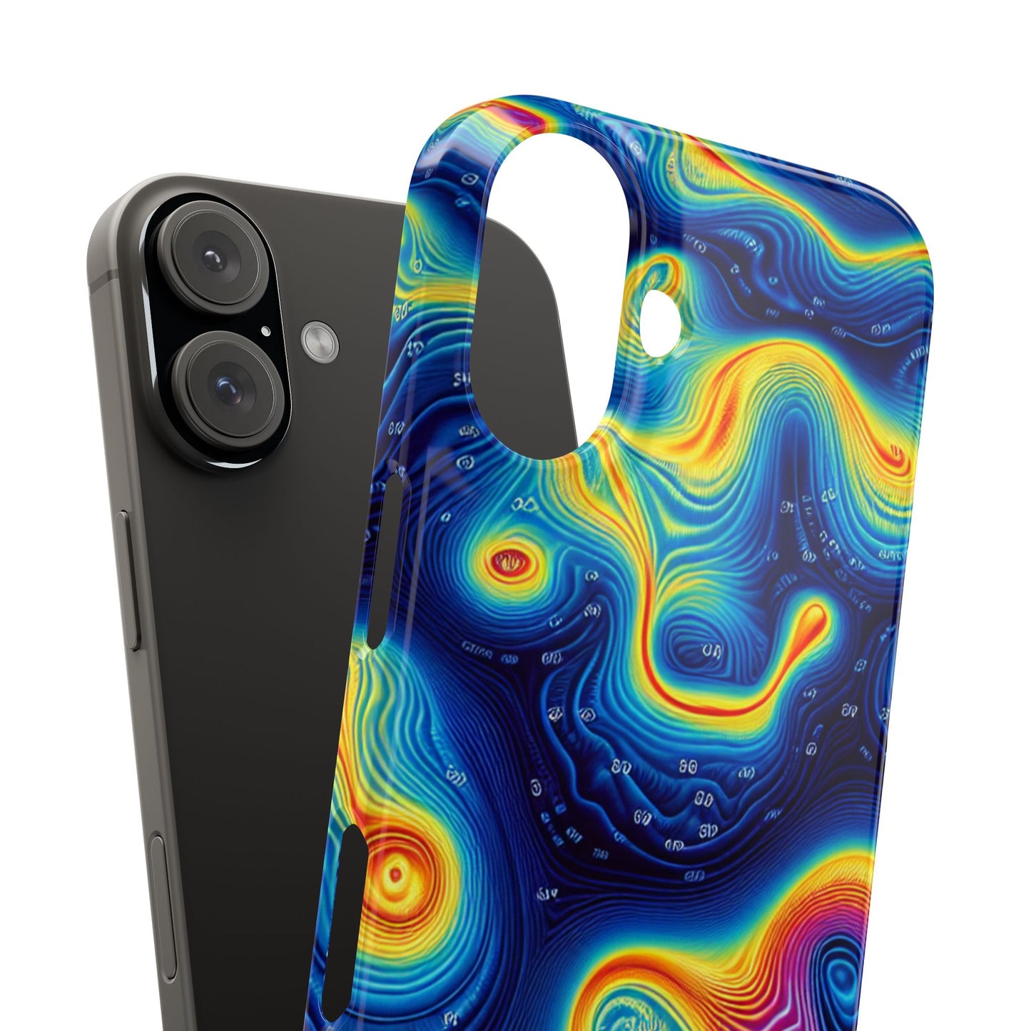 Thermal islands Phone Case - Colorful Geometric Design for Art Lovers