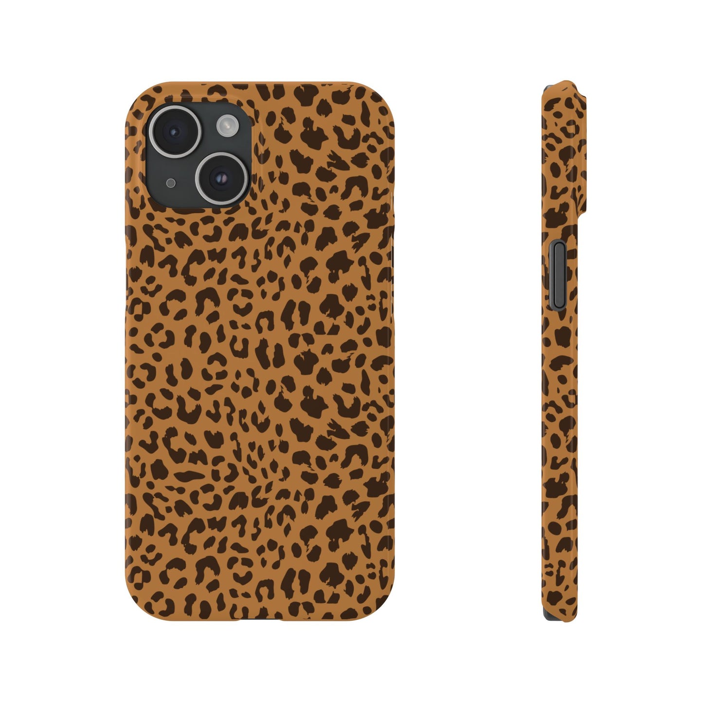 Sleek Leopard Print Slim Phone Case - Stylish & Durable Protection