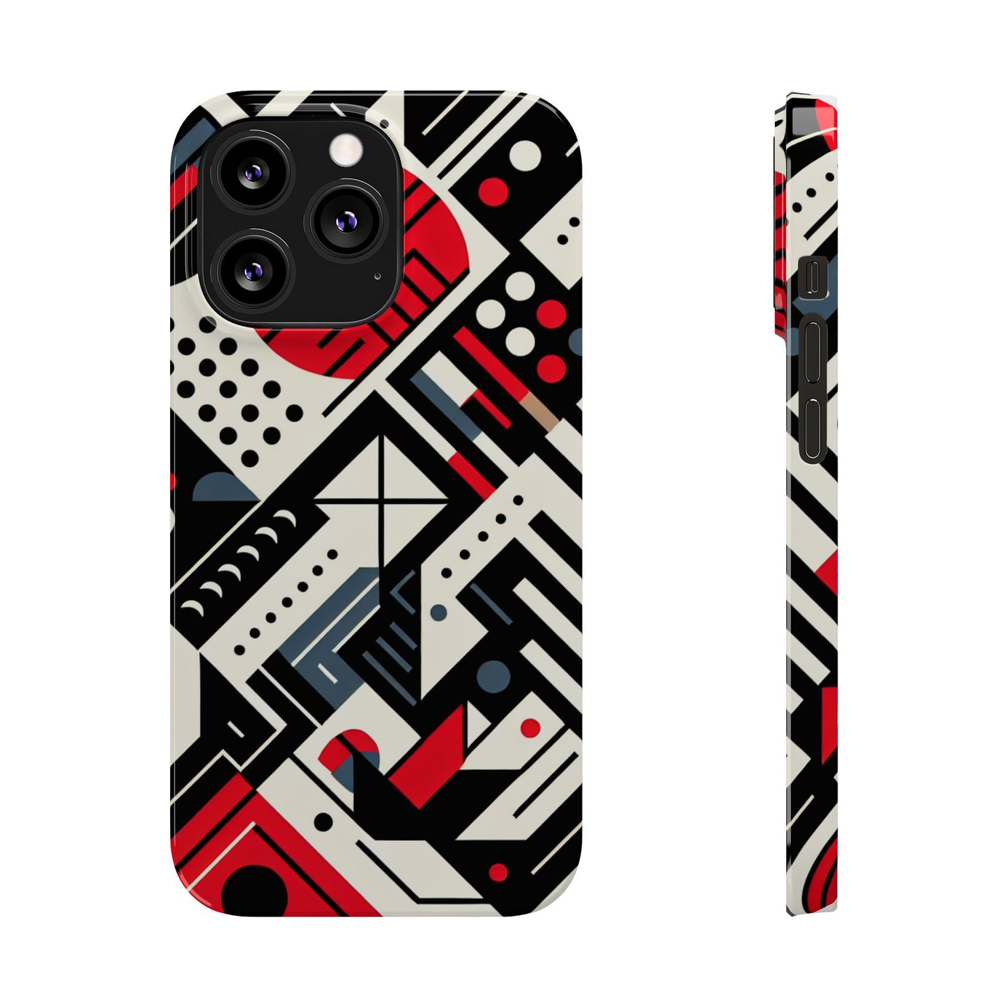 Geometric Abstract Slim Phone Case - Modern Design for Trendsetters