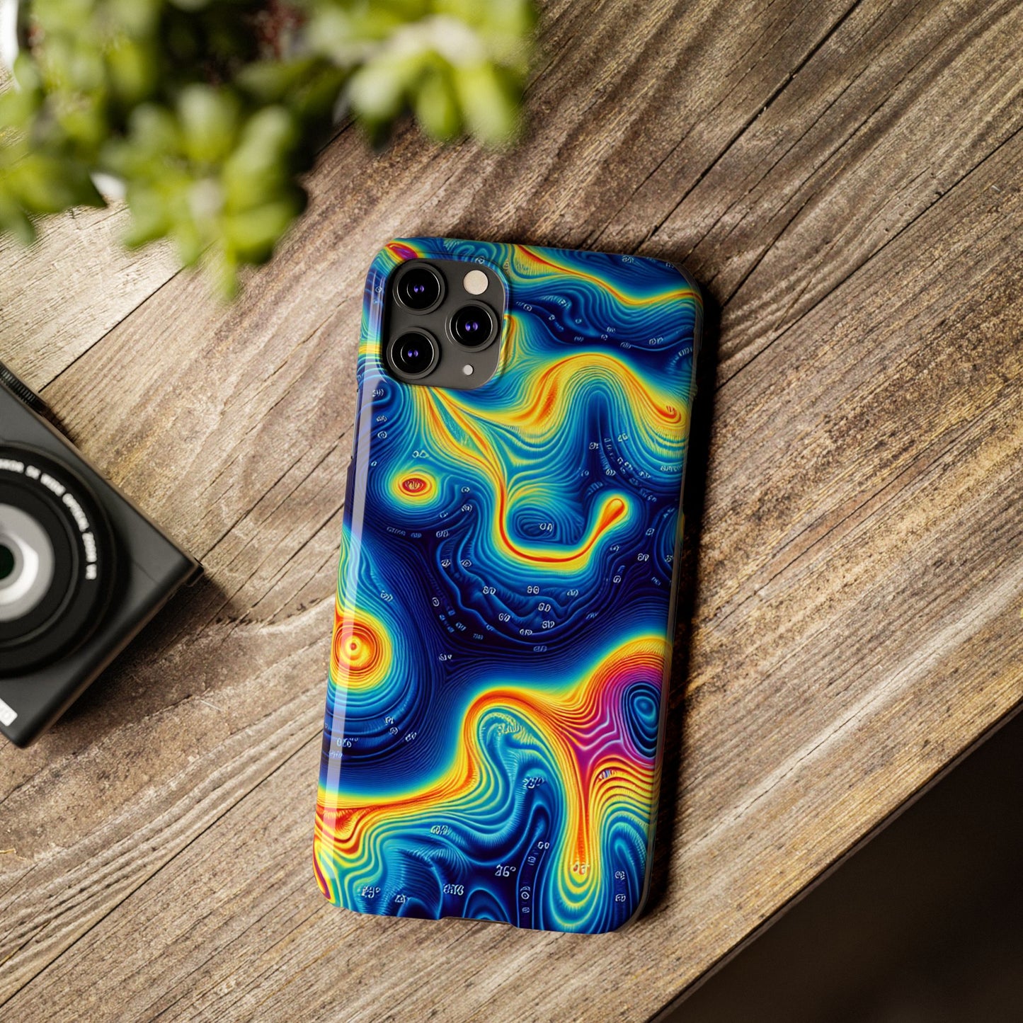 Thermal islands Phone Case - Colorful Geometric Design for Art Lovers