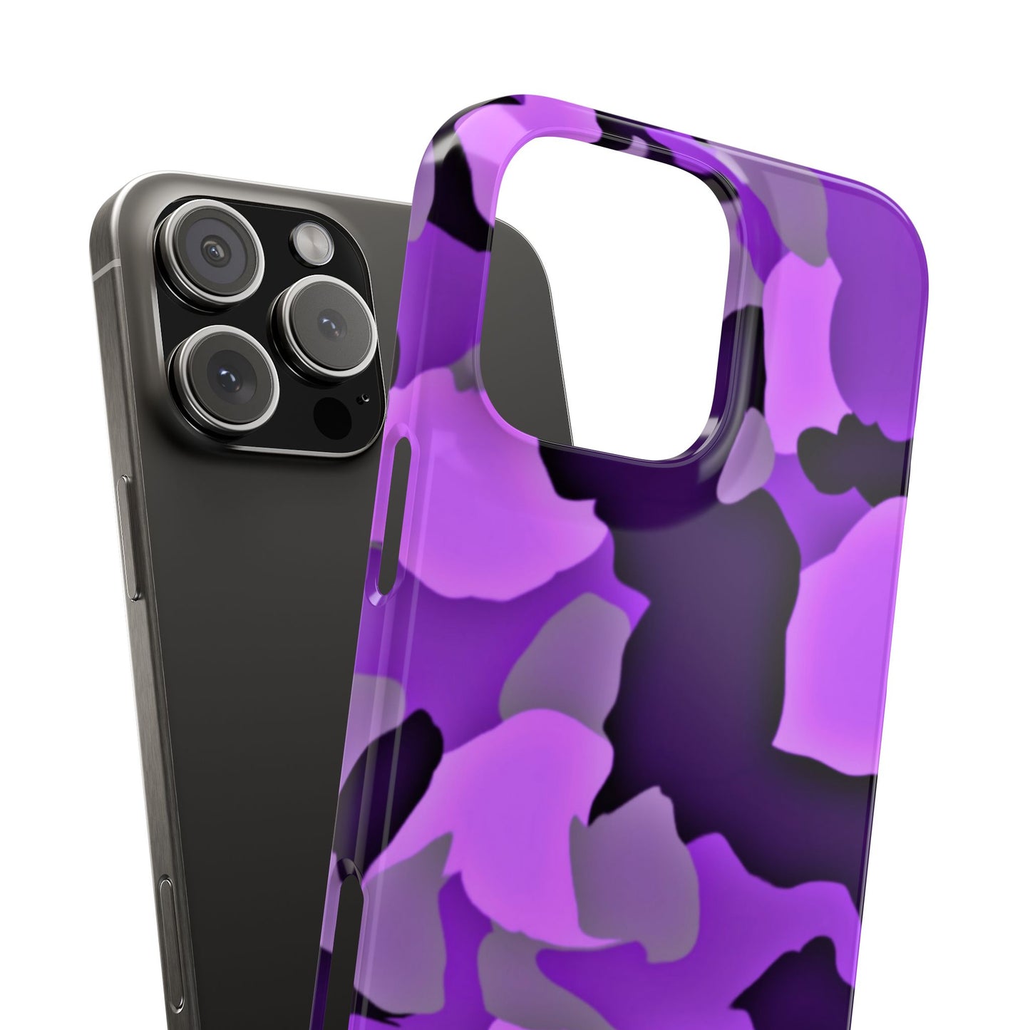 Colorful Purple Abstract Slim Phone Case - Stylish Mobile Accessory for Trendsetters