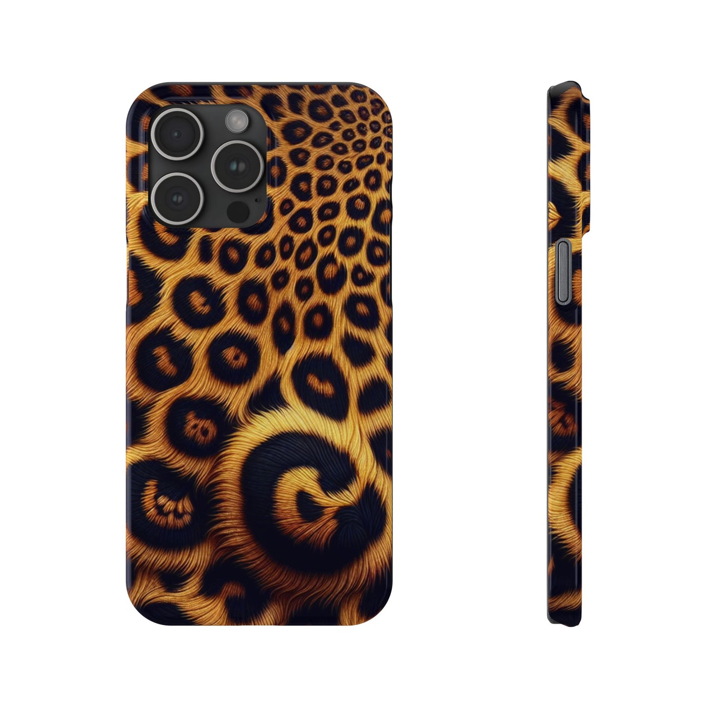 "New" Leopard Print Slim Phone Case - Trendy Animal Design