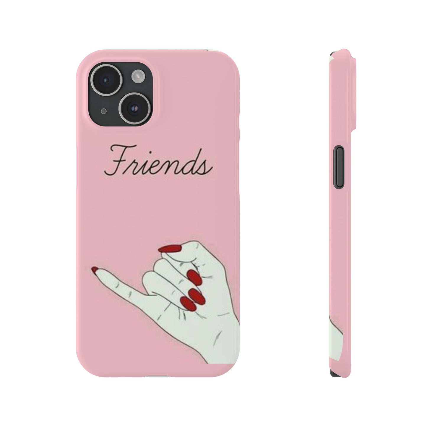 Stylish Slim Phone Case - 'Friends' Design - Perfect Gift for Besties