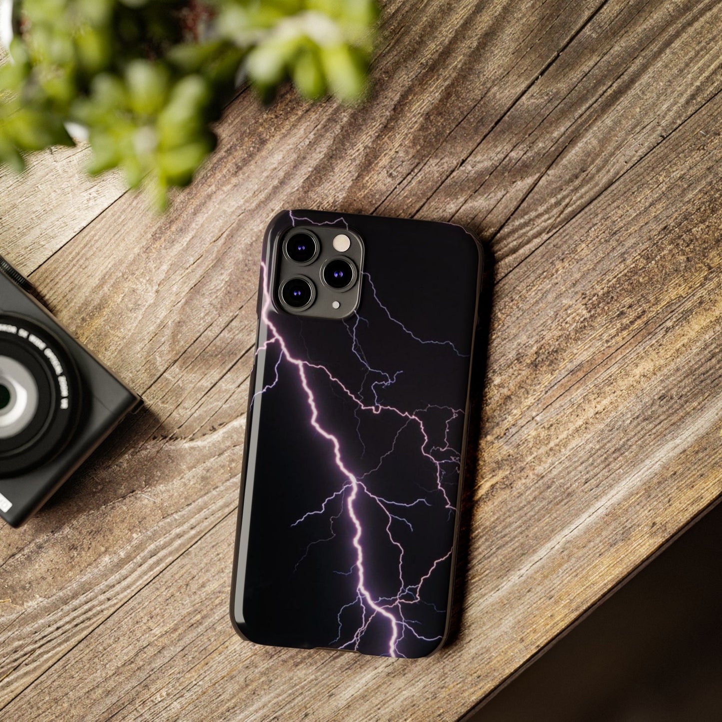 Lightning Bolt Slim Phone Case - Edgy, Stylish Protection for Your Device