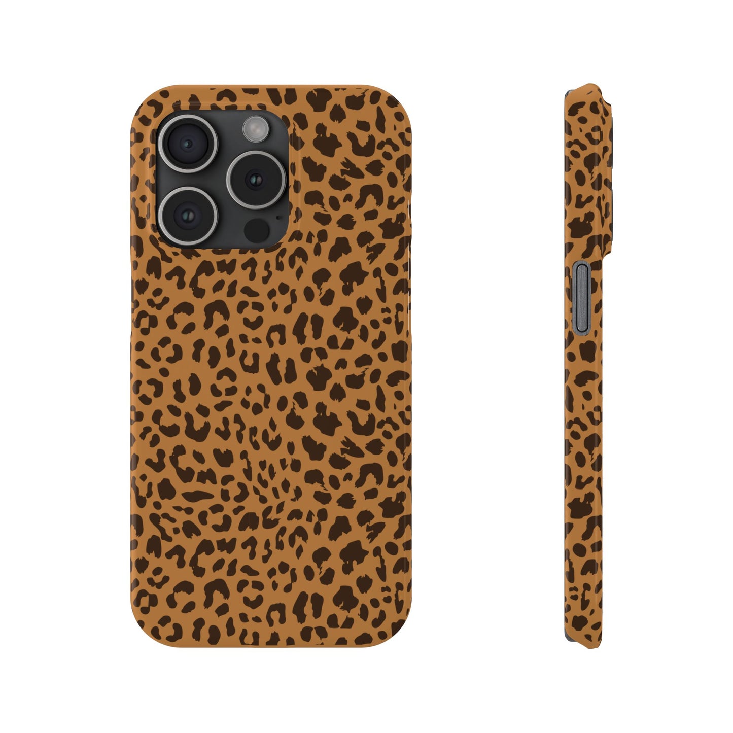 Sleek Leopard Print Slim Phone Case - Stylish & Durable Protection