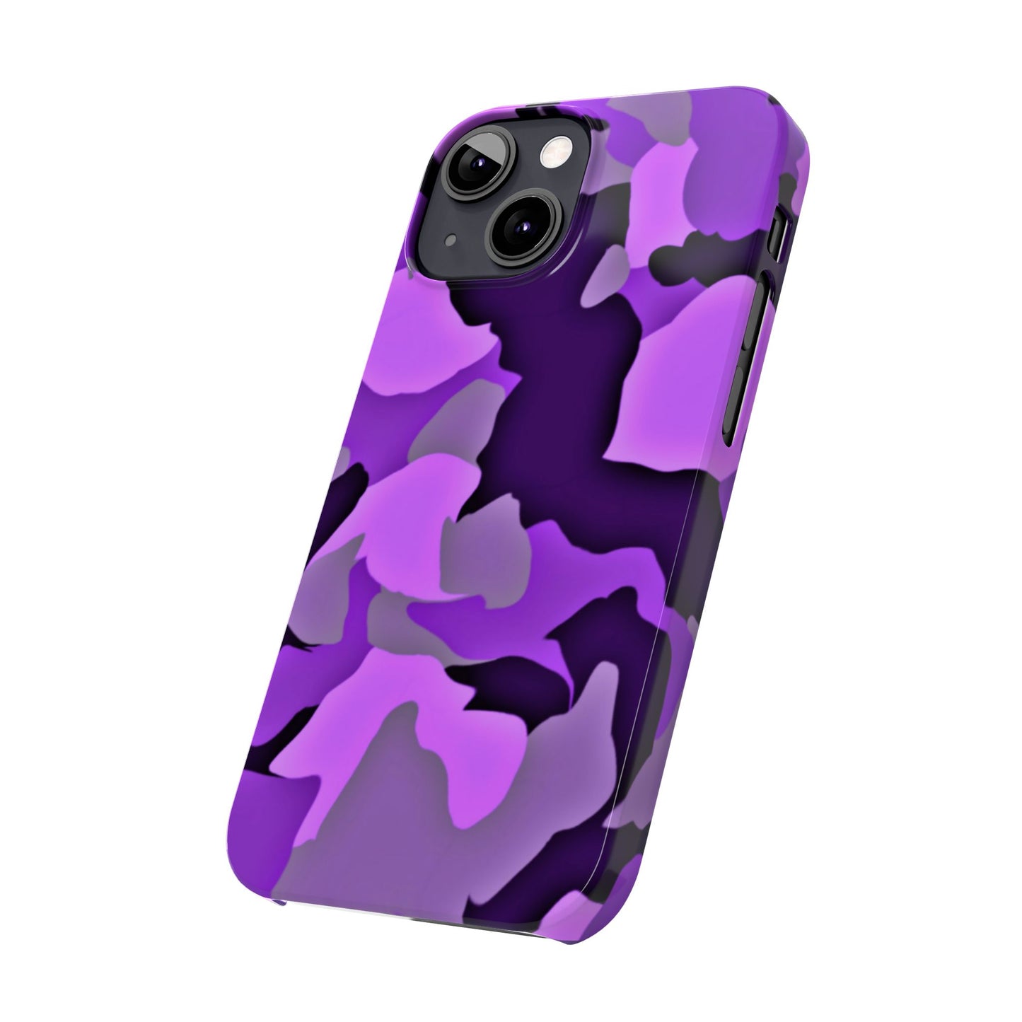 Colorful Purple Abstract Slim Phone Case - Stylish Mobile Accessory for Trendsetters