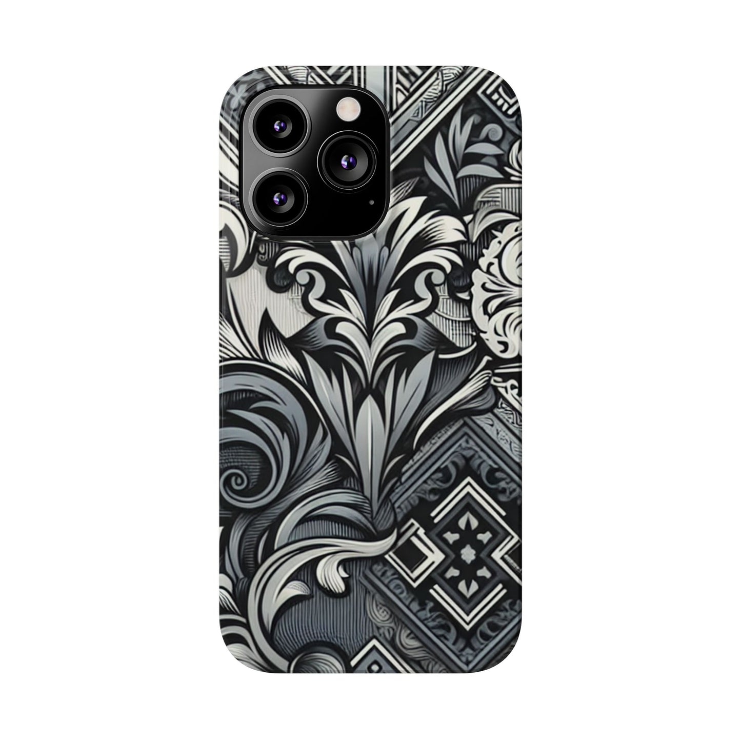 Elegant Floral Slim Phone Case - Stylish Protection for Modern Aesthetics