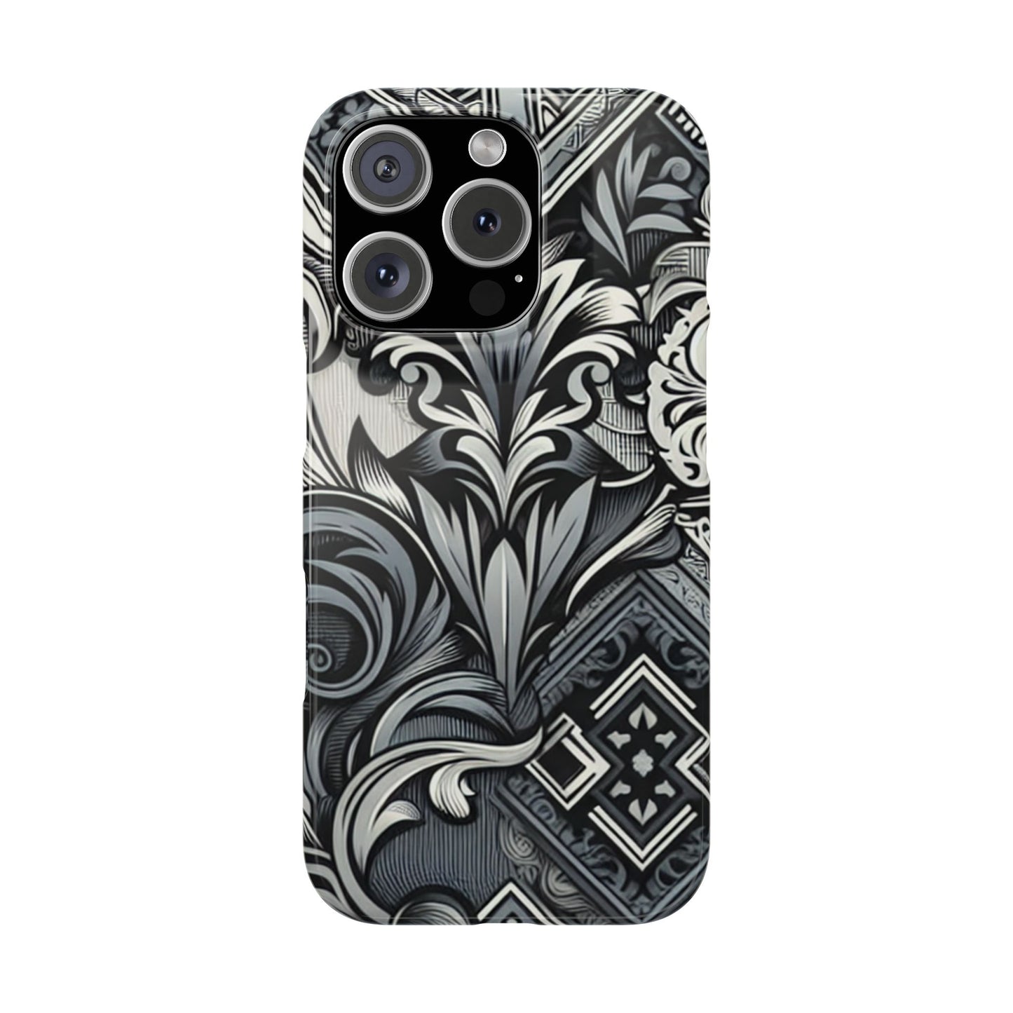 Elegant Floral Slim Phone Case - Stylish Protection for Modern Aesthetics