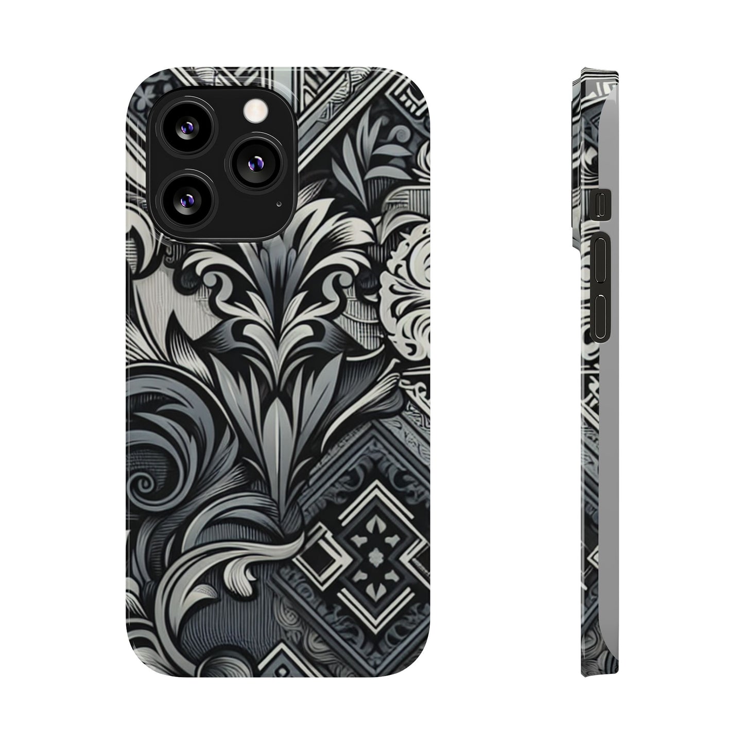 Elegant Floral Slim Phone Case - Stylish Protection for Modern Aesthetics