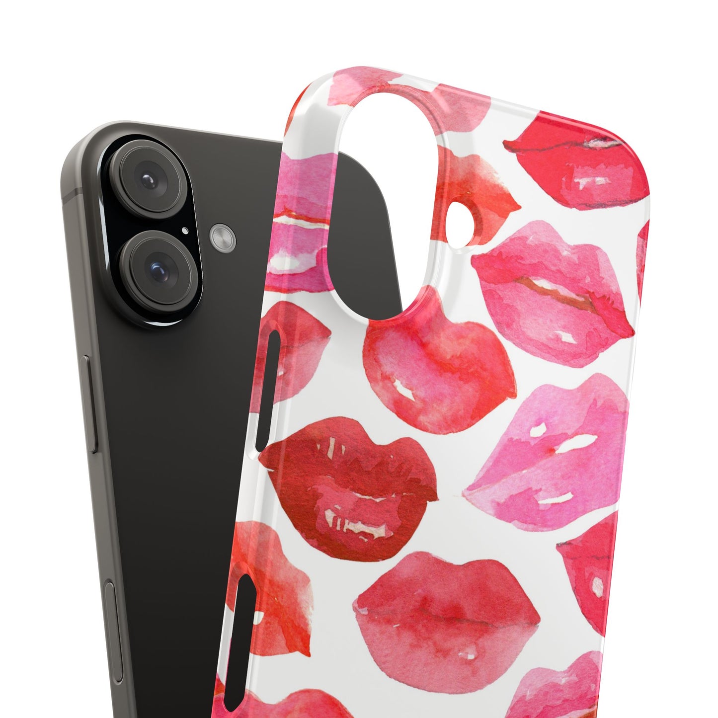 Romantic Kiss Lip Design Slim Phone Case - Perfect Gift for Valentine's Day