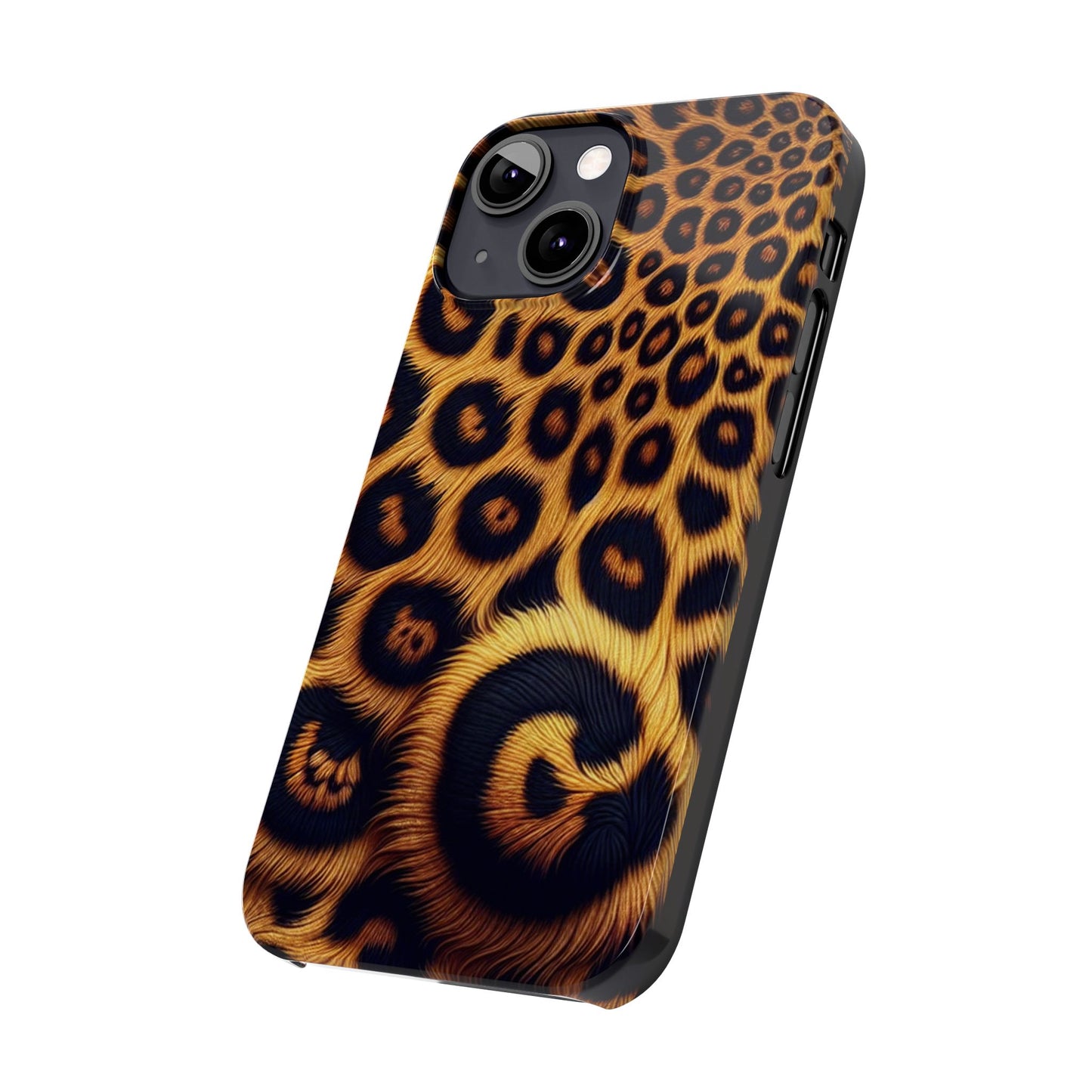 "New" Leopard Print Slim Phone Case - Trendy Animal Design