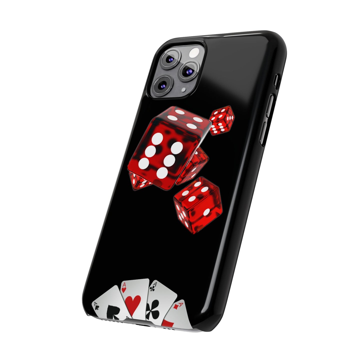 Sleek Casino Dice Slim Phone Case – Perfect for Gamblers and Poker Enthusiasts