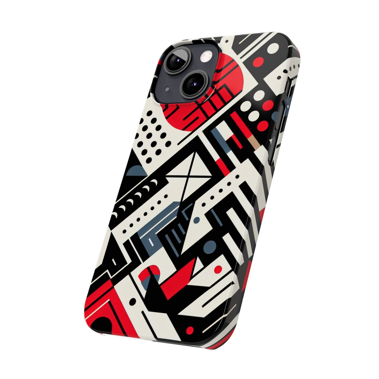 Geometric Abstract Slim Phone Case - Modern Design for Trendsetters