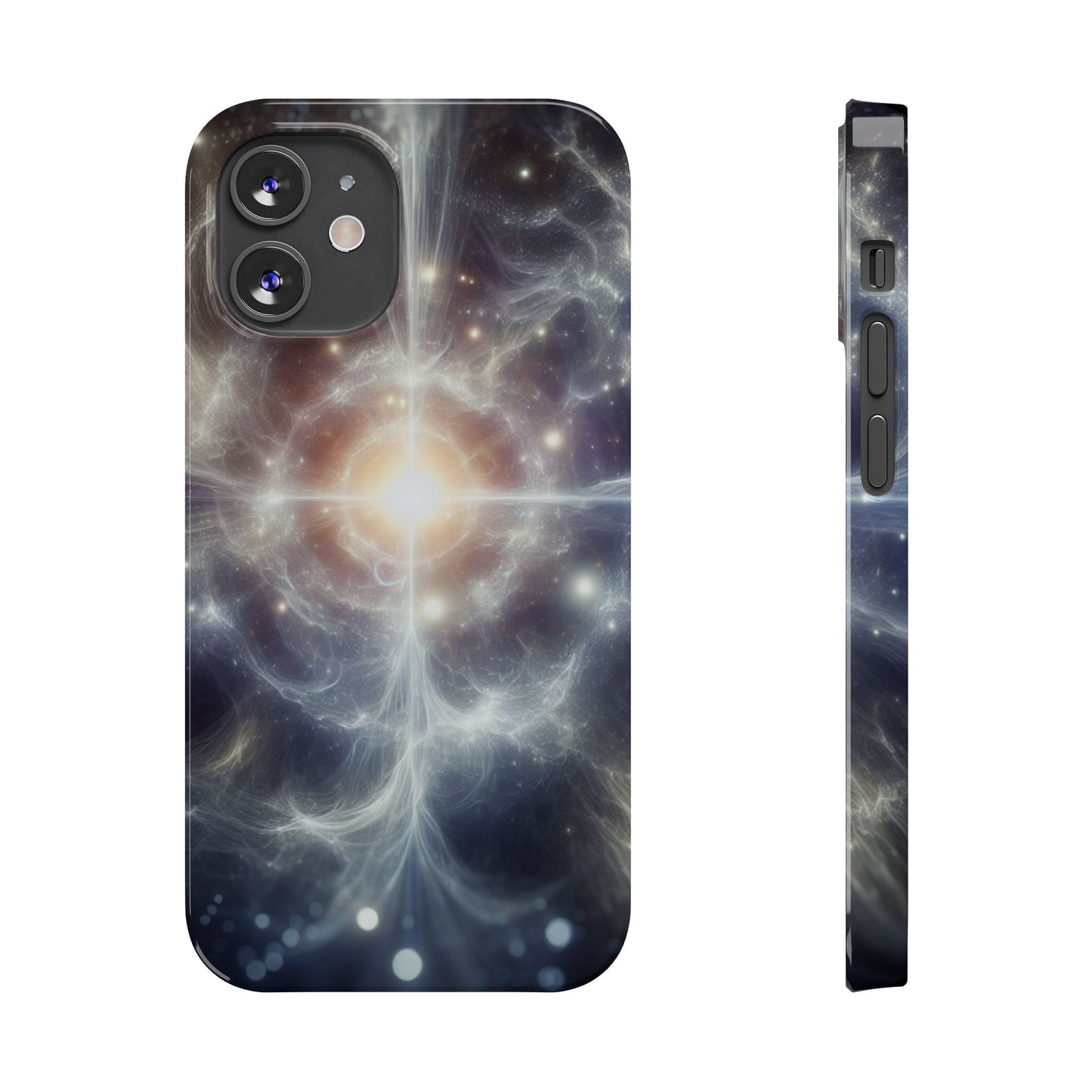 Cosmic Energy Slim Phone Case – Galaxy Design for Astronomy Lovers