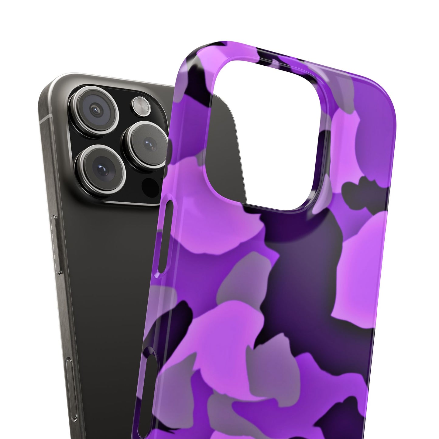 Colorful Purple Abstract Slim Phone Case - Stylish Mobile Accessory for Trendsetters