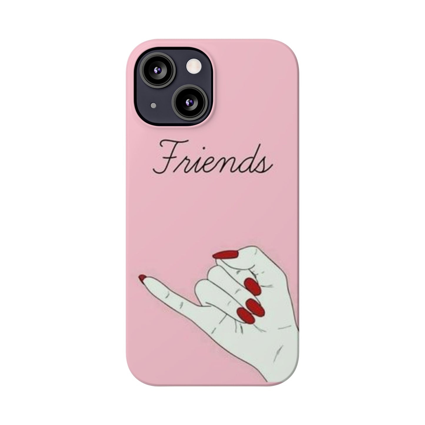 Stylish Slim Phone Case - 'Friends' Design - Perfect Gift for Besties