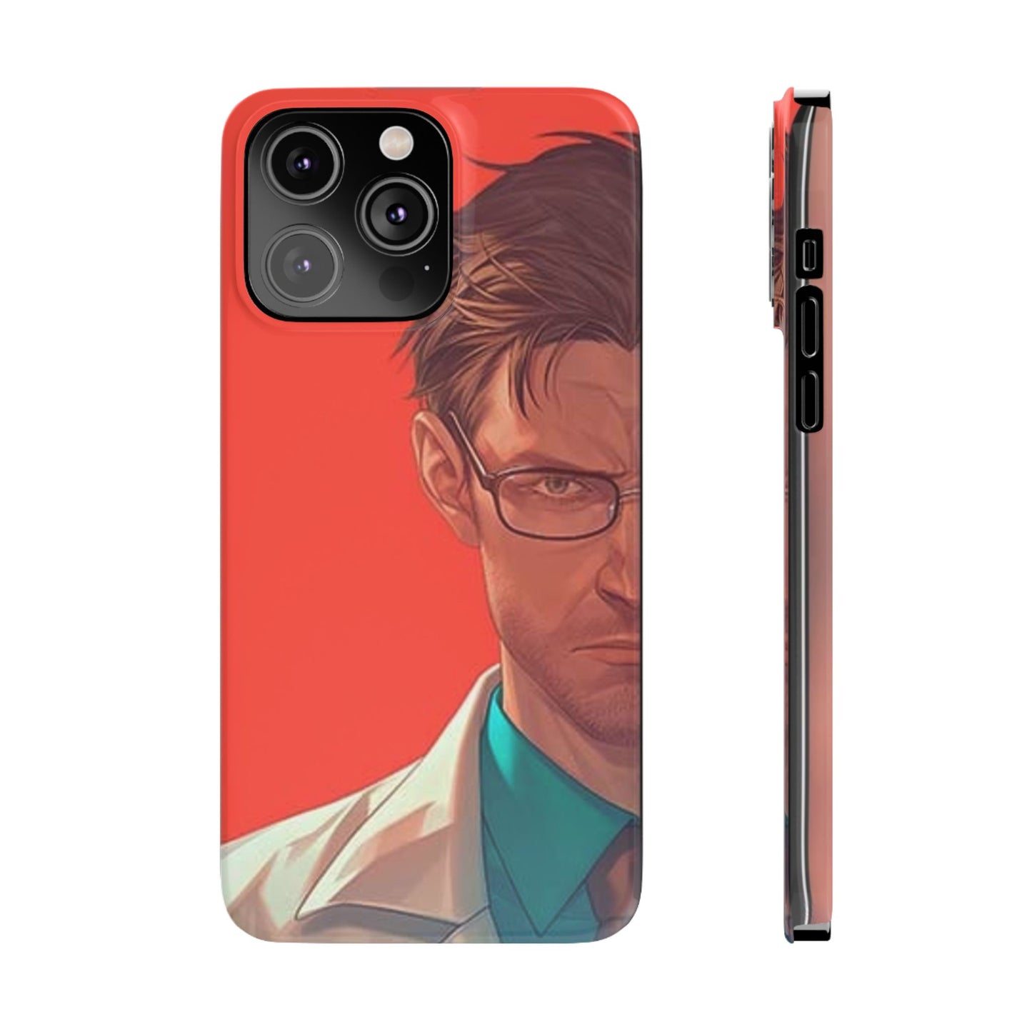 Stylish Slim Phone Case featuring Bold Artistic Design