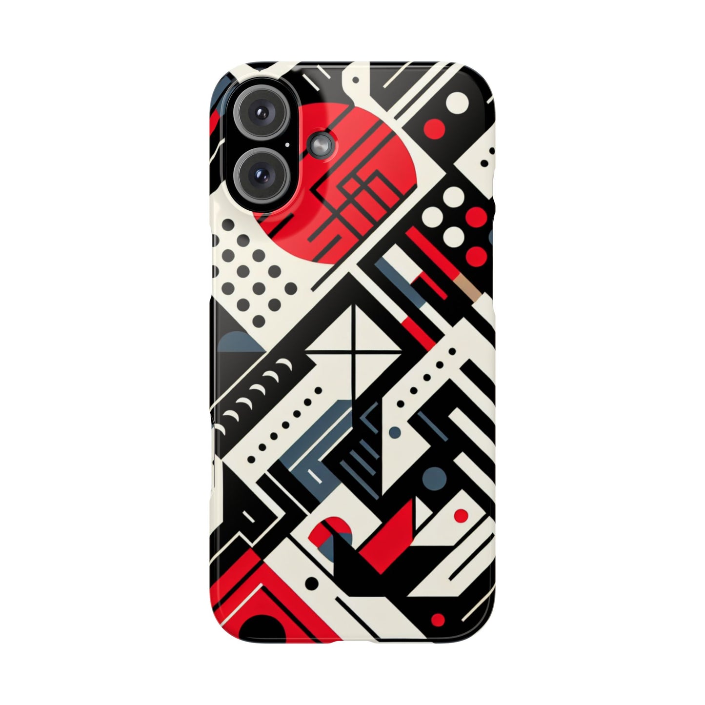 Geometric Abstract Slim Phone Case - Modern Design for Trendsetters