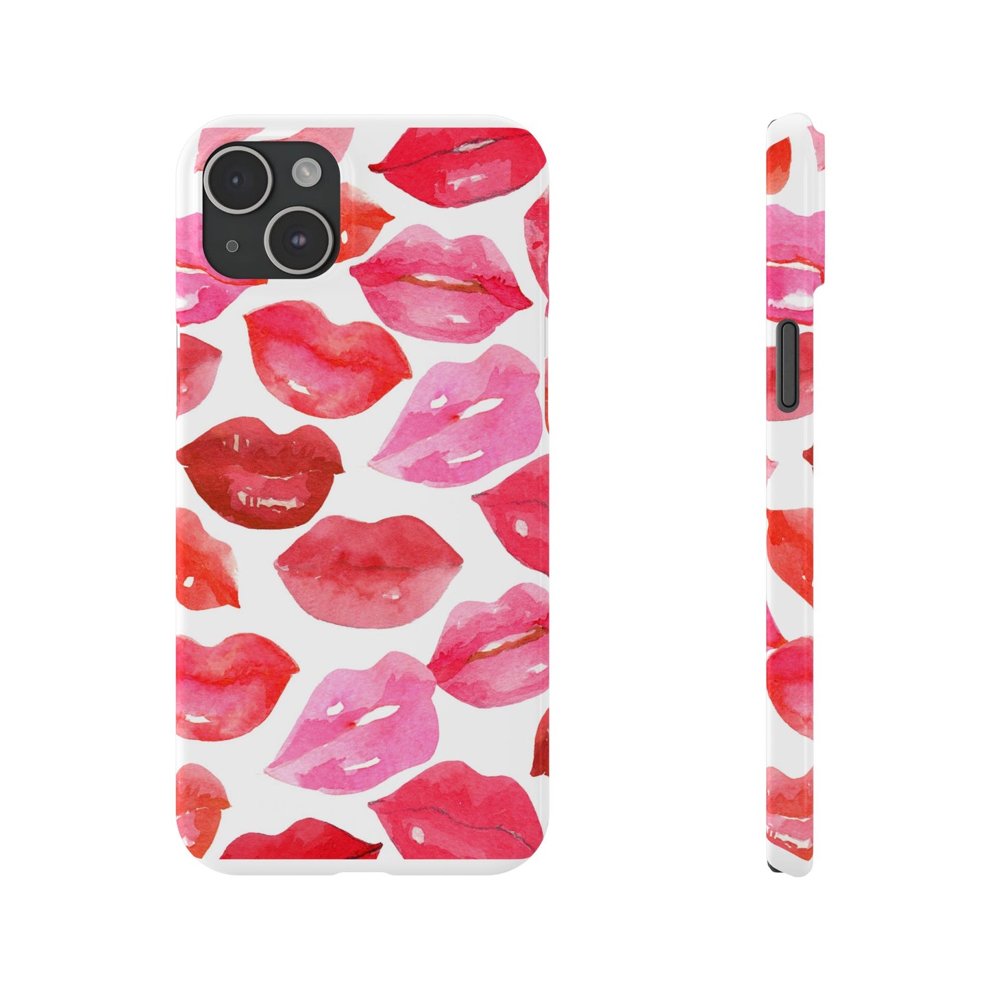 Romantic Kiss Lip Design Slim Phone Case - Perfect Gift for Valentine's Day