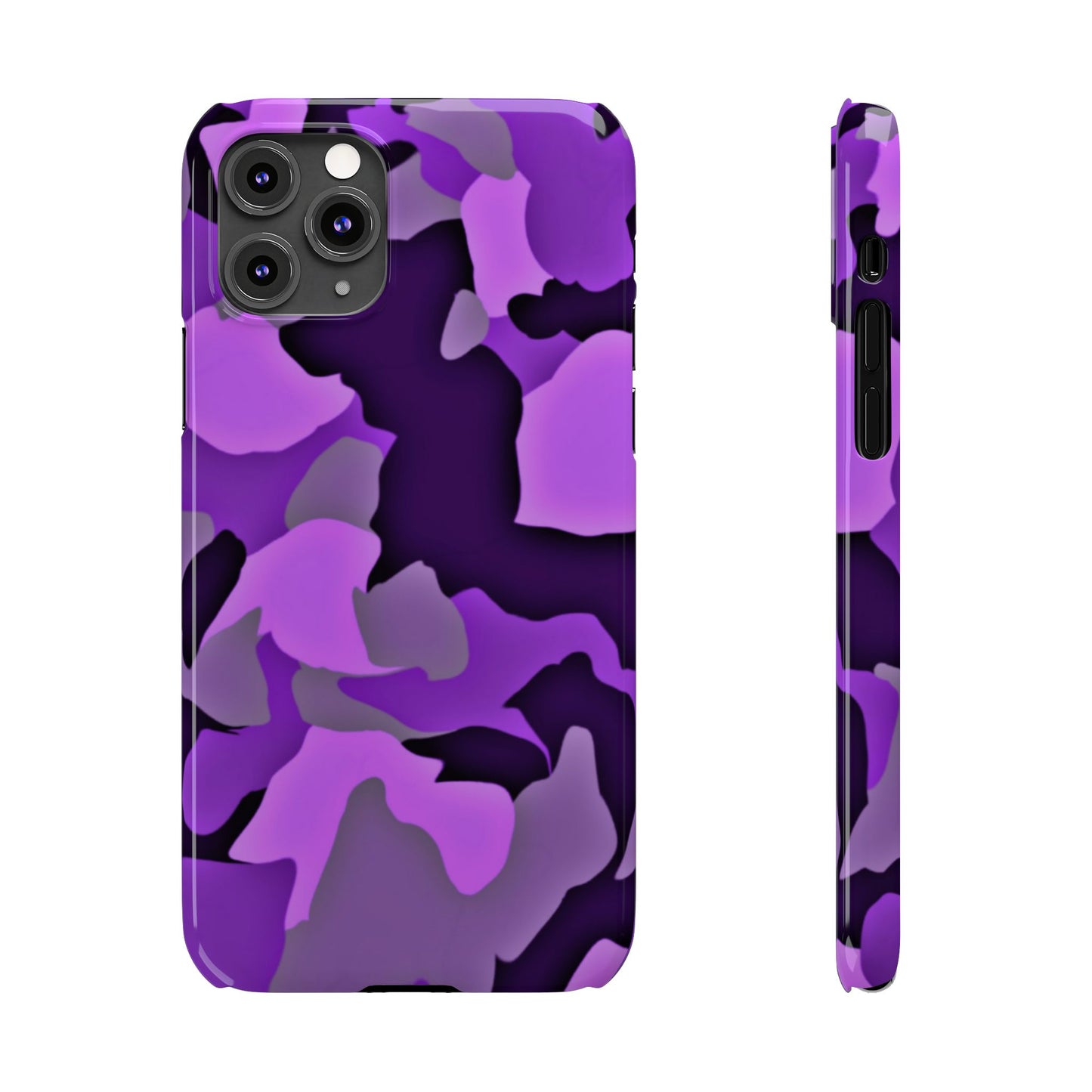 Colorful Purple Abstract Slim Phone Case - Stylish Mobile Accessory for Trendsetters