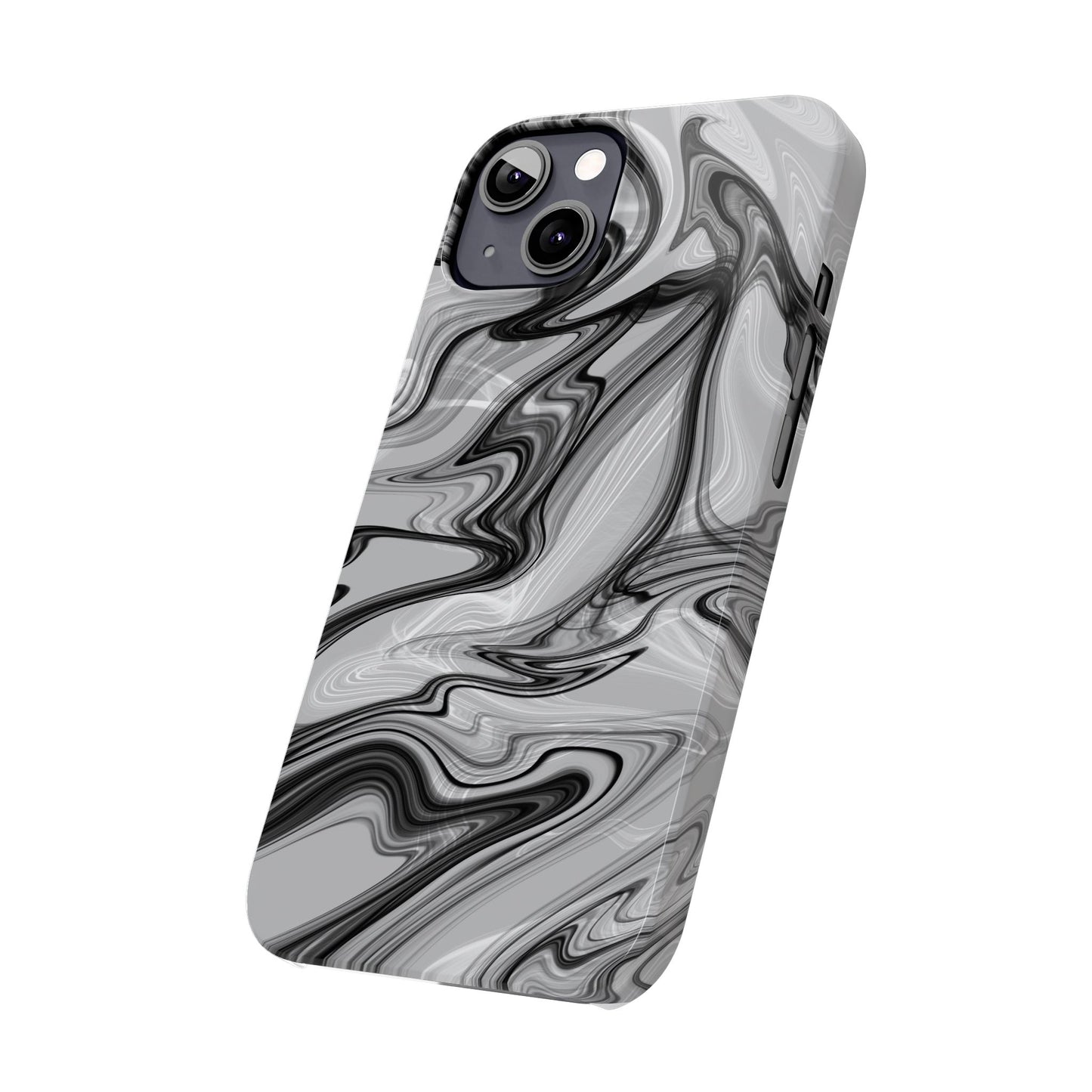 Stylish Black and Gray Abstract Slim Phone Case