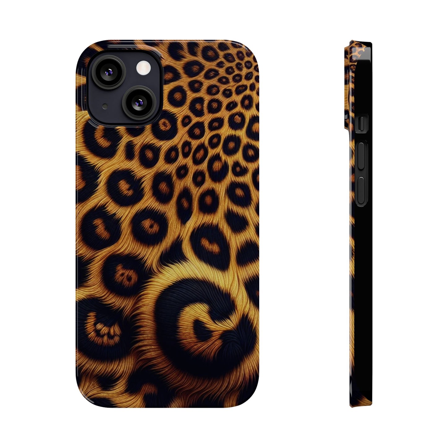 "New" Leopard Print Slim Phone Case - Trendy Animal Design