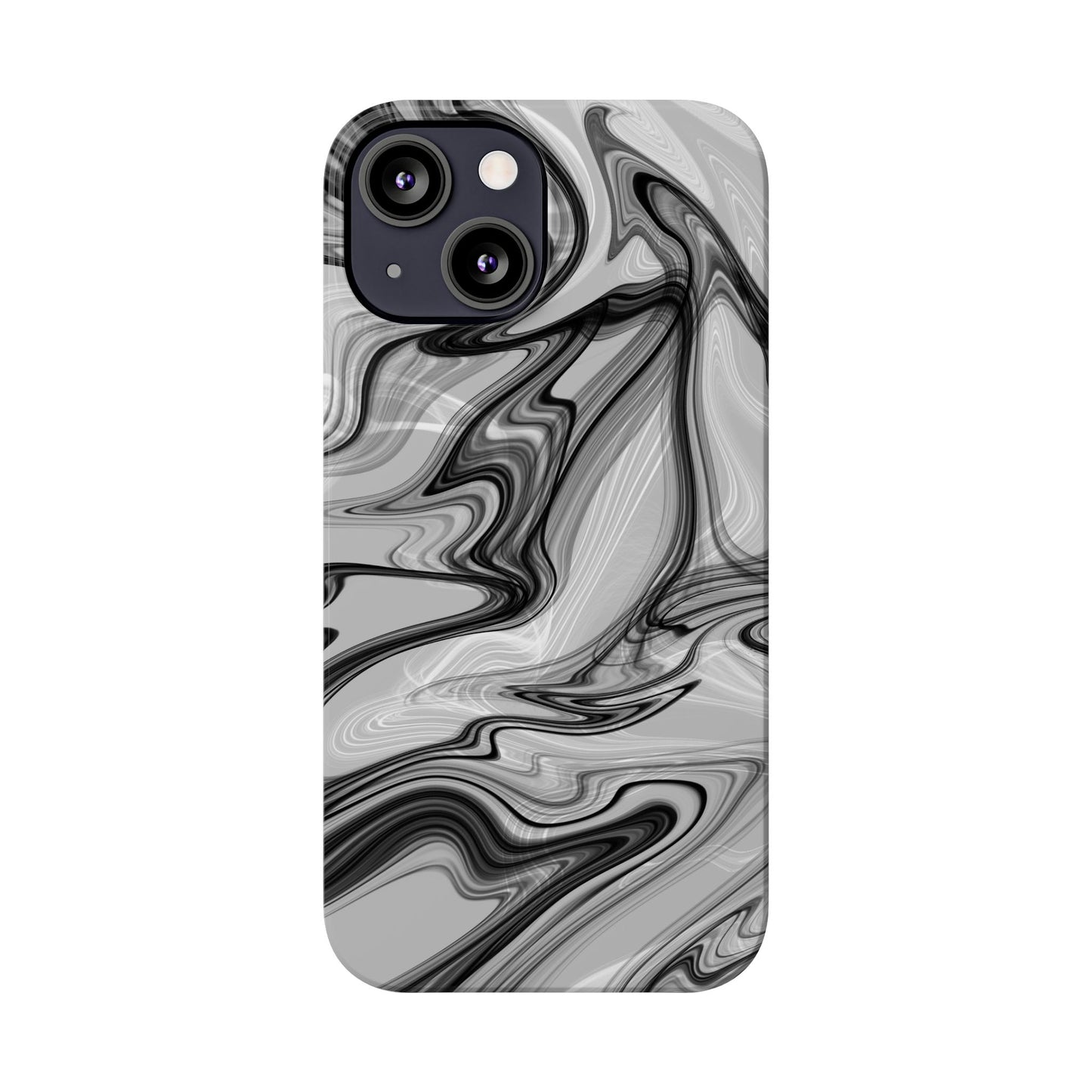 Stylish Black and Gray Abstract Slim Phone Case